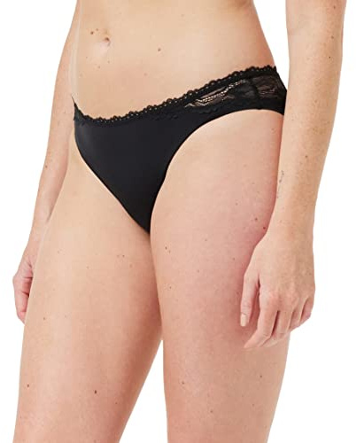 Calvin Klein Damen Slip Bikini Form mit Stretch, Schwarz (Black), XS
