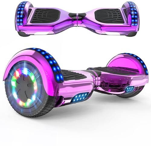 RCB Hoverboard 6.5 inch Auto-bilanciato Hover Board con Colorato luci sulle Ruote e Bluetooth, Il miglior Regalo per Bambini e Adolescente