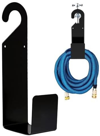 Supporto per tubo 'acqua per esterni, resistente, per giardino, di stoccaggio per giardinaggio, irrigazione e pulizia, esterni, cortile, recinzione, casa