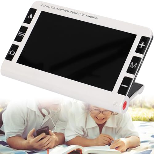 Nicvrea Aide à la Lecture électronique de 7,0 Pouces, loupe numérique Portable pour Personnes âgées, Zoom 2-32x, Mode 26 Couleurs, Électronique Visuelle pour Déficients Visuels