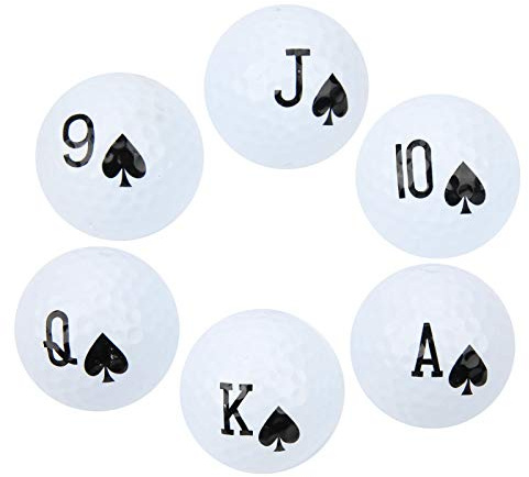 SALALIS Långdistans Dubbellagers Golfbollar Smidig Elastisk Svängande Träningsboll för Spel, Lämplig för Golfbanor, Paket med 6