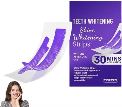Bande Blanchiment Dentaire Violettes,Bandes Blanchissantes Dents Violettes,Whitening Strips Efficace,Blanchiment Dentaire Sans Peroxyde,élimine Taches Café/Thé/Vin,Résultats Visibles Rapidement (1PC)