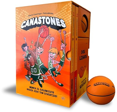 Estuche Canastones: 2 libros + pelota: Fantástico estuche para regalar con los dos primeros libros de «Canastones» y una pelota