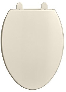 American Standard 5024A65G.222 Transitional Slow-Close & Easy Lift-Off Elongated Toilet Seat Soft Close, Linen