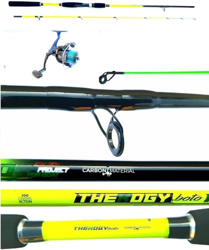 Pescasubito.com Kit Canna Pesca Eging Capture 1.80m + Mulinello Sword Seppia Calamaro Barca