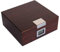 CASE ELEGANCE Handcrafted Cherry Finish Cedar Humidor with Front Digital Hygrometer and Humidifier Solution - Holds (25-50 Cigars) (Cedar Finish) (Cedar Finish)
