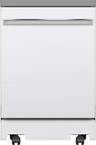 GE® 24 Stainless Steel Interior Portable Dishwasher with Sanitize Cycle