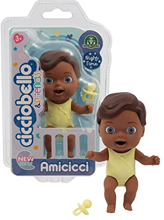 Amicci CCB Blister Night-Jack Die brandneuen Bodycicci tragen einen Body wie die echten Babys und sind bereit zum Schlafen, für Kinder ab 3 Jahren, Cc032300, Giochi Preziosi