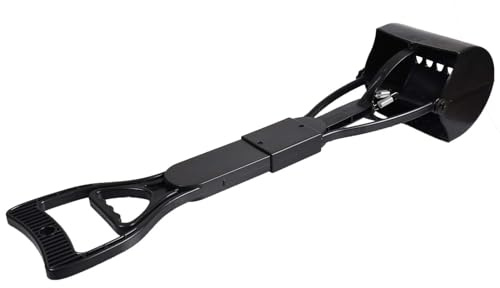 HOCHSTE Dog Waste Pickup Pooper Cat Pet Toilet Walking Poo Poop Scoop Grabber Picker UK Black Long 60 cm