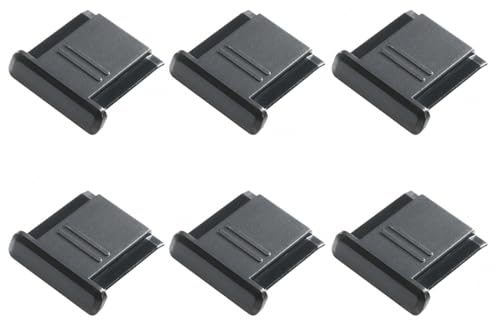 JTKREW 6 Stück Blitzschuh Abdeckung,Blitzschuhabdeckung,BS-1 Schutzklappe Blitzschuh,Abdeckung Blitzschuh,Schutzkappe Für Blitzschuhe,Blitzschuh-Abdeckkappe Geeignet Für Nikon,Panasonic,Olympus Etc