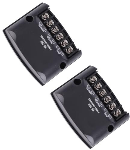 Filtre Audio 2 Voies avec Condensateurs Haute Fréquence, 2 Pièces, pour Système de Haut-parleurs de Voiture, Noir
