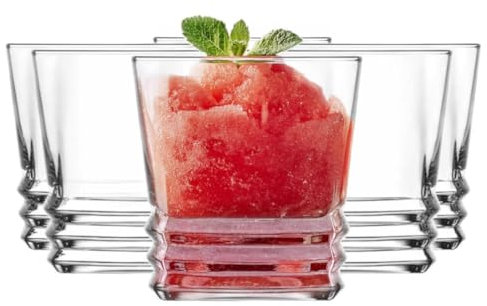 Glasmark KROSNO 1992 Lot De 6 Coupes À Glace En Verre Transparent Coupes À Dessert Lavables Au Lave-Vaisselle 270 ml