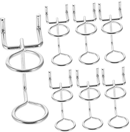 FONDOTIN Set Da 20 Ganci Per Pannelli Forati in Metallo Doppio Anello, Supporti Portautensili Multiuso Compatibili Per Cacciaviti e Pinze, Organizer Da Parete Per Garage e Officina