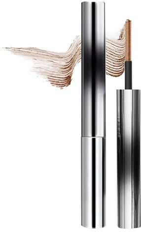 Metal Mascara Brown - Iron Eye Mascara für 3D Curling & Volume, Wasserfeste Wimperntusche mit 1.5mm Borstenloser Metallbürste, Klumpenfreies Wimpernlifting & Verlängerung, Wimpernpflege Formel