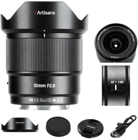 7artisans AF 10mm F2.8 Monture Z Autofocus Camera Lens,105.3°, 232 g, APS-C AF/MF Objectif à focale Fixe Ultra Grand Angle pour Nikon Z Monture Z5 Z5II Z50 Z50II Z6 Z6II Z7 Z7II ZFC Z30 Z9 Z8 ZF