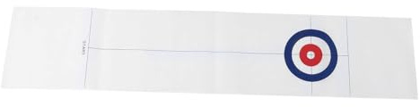 OVAQUIXI Jouet de Jeu de Planche de Curling Portable pour Enfants et Adultes, Ensemble de Jeu de Curling de Bureau Simple pour la Fête à la Maison, de Balle de Léger