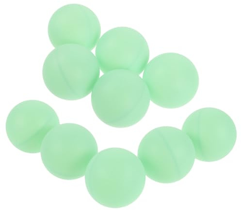HEMOTON Balles de Ping-Pong Design Phosphorescent Lot de 10 40mm en PP Lumineuses pour Entraînement Extérieur et Fêtes Nocturnes pour Activités Sportives et Jeux