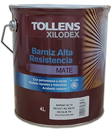 Barniz Alta Resistencia Al Agua Mate Interior 4 Lt (Nogal de Persia 510)