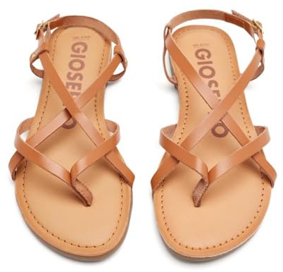 GIOSEPPO Sandalias Color Cuero Estilo Romana para Mujer lelex
