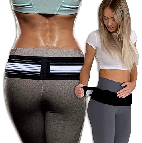 Exception Cintura addominale sacroiliaca per articolazione sacroiliaca, traspirante, antiscivolo, supporto pelvico e lombare, per uomini e donne, sollievo dal dolore per sciatica, bacino, lombare,