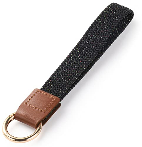 Vicloon Lanière de Poignet, Porte-Clés Lanière, Cordon de Poignet, Cordons pour Clés, Dragonne de Lanières avec Anneau en Métal et Cuir pour Voiture Clé ID Badge Carte Portefeuille Téléphone Caméra