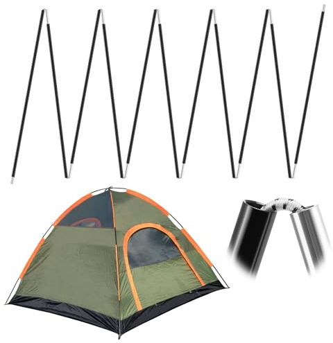 Acostop Aluminum Tent Poles Replacement - Pre-Assembled Tent Poles Stakes, Fits Both Female and Male Ends - Lightweight Tent Pole Repair Kit for Hiking Camping Backpacking Tent, 14.5FT