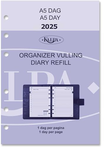 Kalpa Personal Agenda Planereinlagen Organisatör Wöchentlich Deutsch Französisch 2024 2025 2026