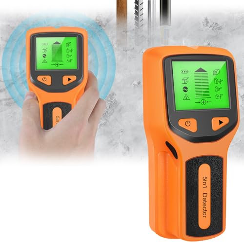 Dispositivo Misurazione Corrente, Localizzatore Cavi 5 In 1 Localizzatore Linee Elettriche Rilevatore Metalli Parete Multifunzione Con Display LCD Trovare Linee Elettriche Travi Legno Tubi Metallici