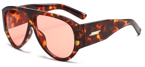 YAMEIZE Gafas de Sol de Piloto Para Mujer Hombre Retro Gafas de Sol de Piloto de Los Años 70 Montura Grande Vintage Marco Grueso Protección UV400