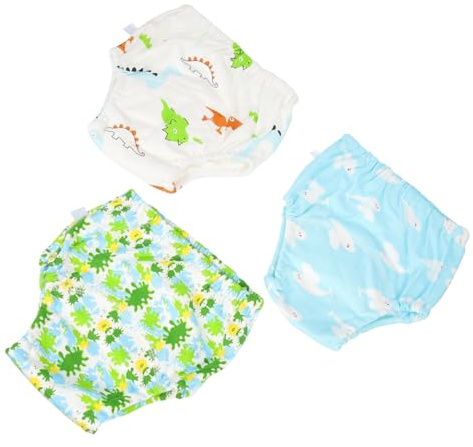 Baluue Pannolini da Bagno Riutilizzabili per Piccoli Set 3 Pezzi Pantaloni da Bagno Impermeabili e Lavabili Tessuto Delicato sulla Pelle Vestibilità Anti-Perdite per Ragazzo Ragazza