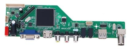 Carte Mère TV RR52C.03A, 1 Pièce, Prend En Charge DVB-T DVB-T2 Avec Télécommande À Clé Gratuite