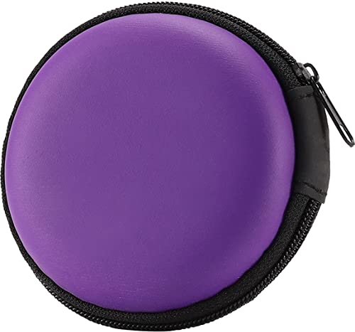 MAS CARNEY - Estuche para Auriculares. Funda Protectora para Transporte Dura. (Purple)