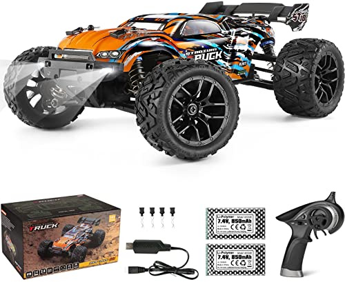 HAIBOXING 1:18 Scale RC Car, All Terrain Remote Control Truck 4WD 36KM/H High Speed Hobby Grade Electric RC Car for Adults and Kids with Two Batteries, Waterproof Off-Road RC Buggy RC Vehicle