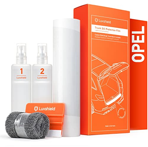 Luxshield Ladekantenschutz Folie für Opel Corsa F I 2019-2023 - Stoßstangenschutz, Kratzschutz, Lackschutzfolie - Transparent
