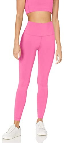 Amazon Essentials Mallas largas de talle alto Active Sculpt para entrenamiento y atletismo (disponibles en tallas grandes) Mujer, Rosa Brillante, XS