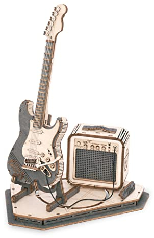 ROBOTIME 3D Puzzle Musikinstrument-Holzmodellbausätze für Erwachsene zum Bauen von Holzbau-Bausätzen