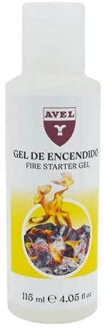 Gel de Encendido 115 ml | Encendedor de Barbacoa y Hogueras | Prender Fuego Fácilmente