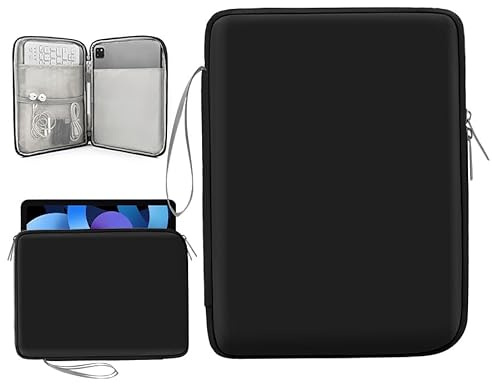 Housse de Tablette,9-11 Pouces Tablette Housse Pochette pour iPad 10é Gén 10,9,iPad 9/8/7é Gén 10,2, iPad Air 11, iPad Air 5/4 10,9, Galaxy Tab A9+ Plus 11/S9 FE, Tab M11 11 Noir