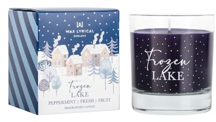 Wax Lyrical Frozen Lake Candle | Calming Waters Scent | Fresh & Ozonic | Up to 42 Hours, Blue