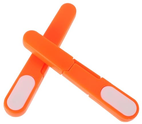 GARVALON Tijeras Pequeñas de Plástico para Pesca y Costura Herramienta Precisa para Cortar Hilo Accesorio Compacto y Ligero para Aparejos y Manualidades Juego de Naranja