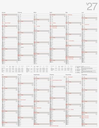 rido/idé 7033665007 Plakatkalender Mod. Vertikal 2027 700×900 mm