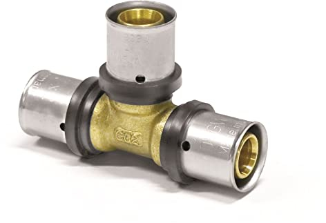 Pipetec Pressfitting T Stück 20x2 mm 20x20x20 TH Kontur Verbundrohr, DVGW, TH-Profil