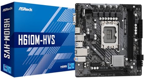 ASRock H610M-HVS 1700 Sockel 2 DDR4, 1808827, Schwarz