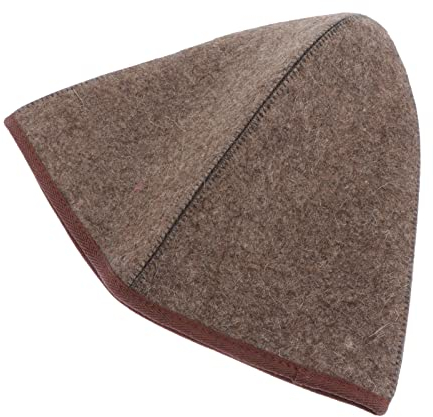 Beavorty Badehut Saunahut Aus Filz Sauna Filzhut Ukrainischer Banja-Kappe Wollmischungshut Für Die Sauna Originaler Saunahut Aus Wolle ehaushut Duschhut Haar Mann Wollfilz Finnland