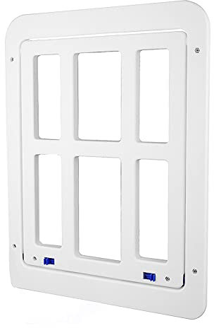 Closer Hundetür für Haustiere, 34 x 45 cm, mit magnetischer Klappe, abschließbar, Hundetür für Tür, Fenster und Veranda,