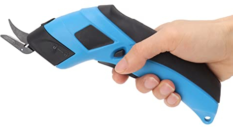 Topyond Kabellose Elektrische Schere Stoff,Akku Stoffschneider,Elektrische Stoffschere Zum Schneiden von Stoffen,Teppichen, Weichem Leder,Stoffschere Schneiderschere Für Heimwerken,Basteln Und Karton