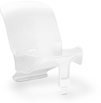 hauck Highchair Baby Seat, White - Seat Reducer for Alpha+ High Chair from 6 to 24 Months, Ergonomic & Adjustable, No Tool Installation, Easy to Wipe Clean