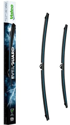 Valeo Everguard Kit de 2 Balais d'Essuie-Glace Plats en Silicone VSK2 - Avant - 650 mm / 400 mm - 566018