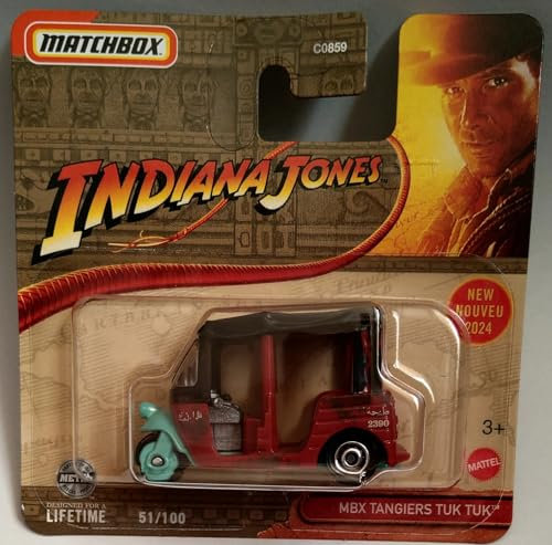 Kauf und Spar Tuk Tuk - MBX Tangiers [Red] rot 51/100 Indiana Jones - Auto - Spielzeugfahrzeug - Erwachsene - Indiana Jones Fans, Adult Collectors - Unisex