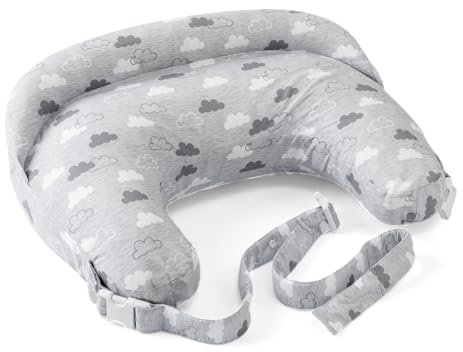Boppy Deluxe Stillkissen, Brust und Flasche Fütterung Unterstützung, ergonomische Form mit Mutter und Baby zu unterstützen, volle Polsterung, abnehmbar und waschmaschinenfest, 0M +